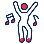 Kid dancing in TIDA Sports dance training class for fitness, coordination, and kids sports activity